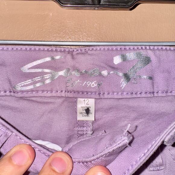 Seven 7 Jeans Mid Rise Ankle Skinny Purple Stretch Jeans Women's - Size 12 - Picture 2 of 12
